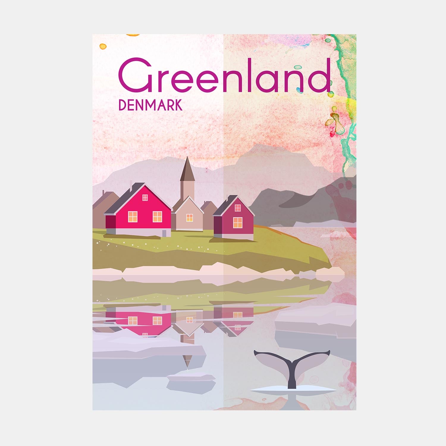 Greenland Travel Poster