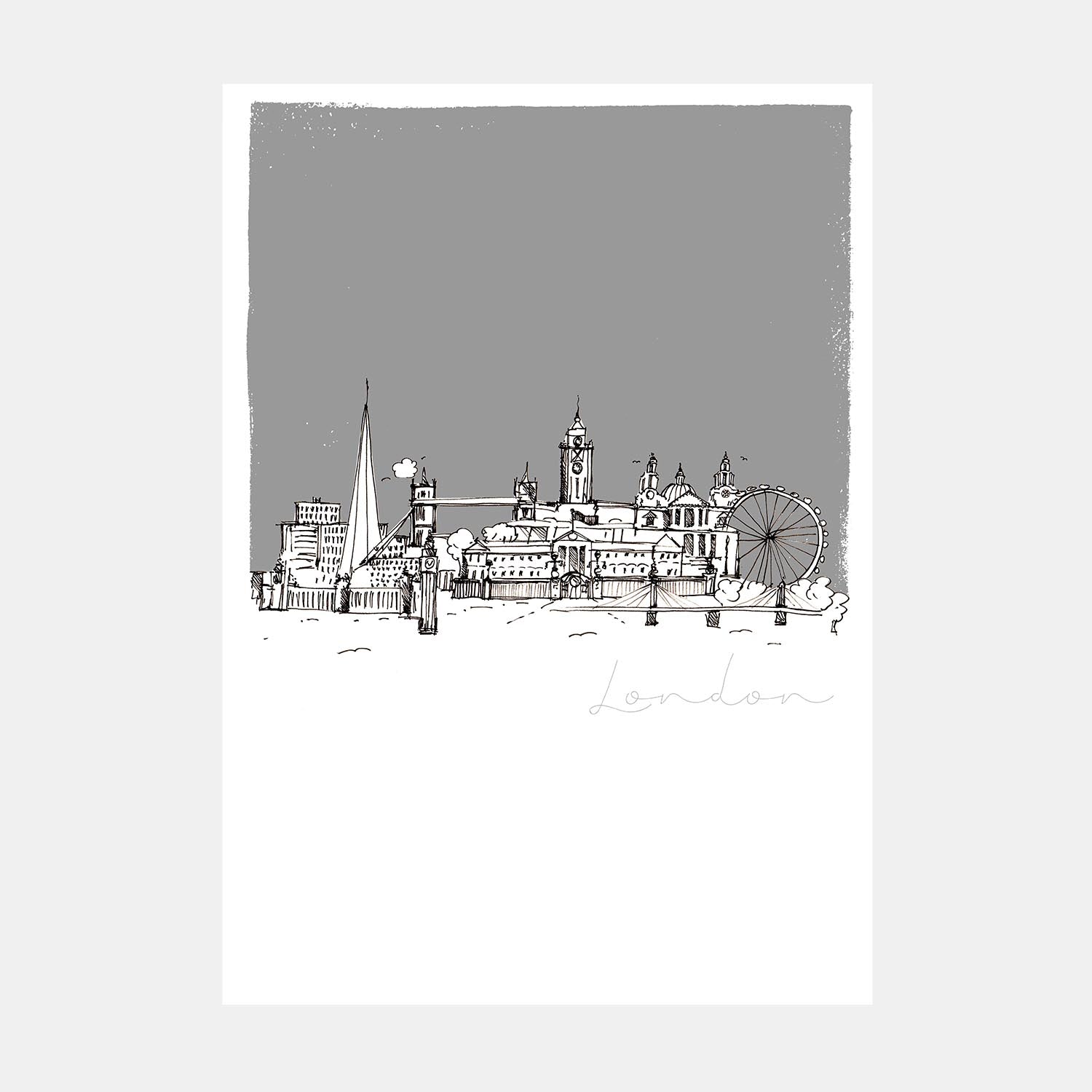 London City Skyline Art Print