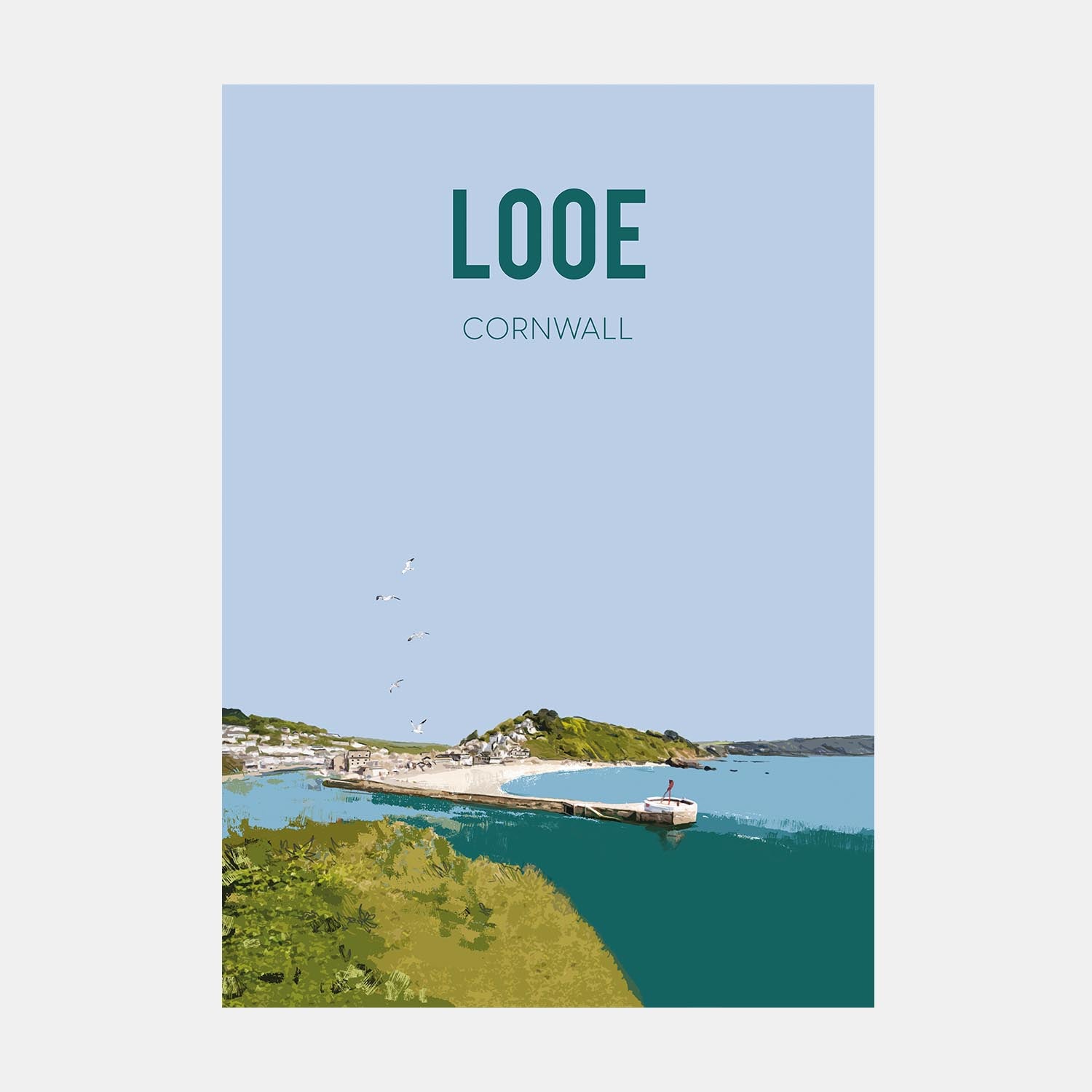 Looe Cornwall Art Print