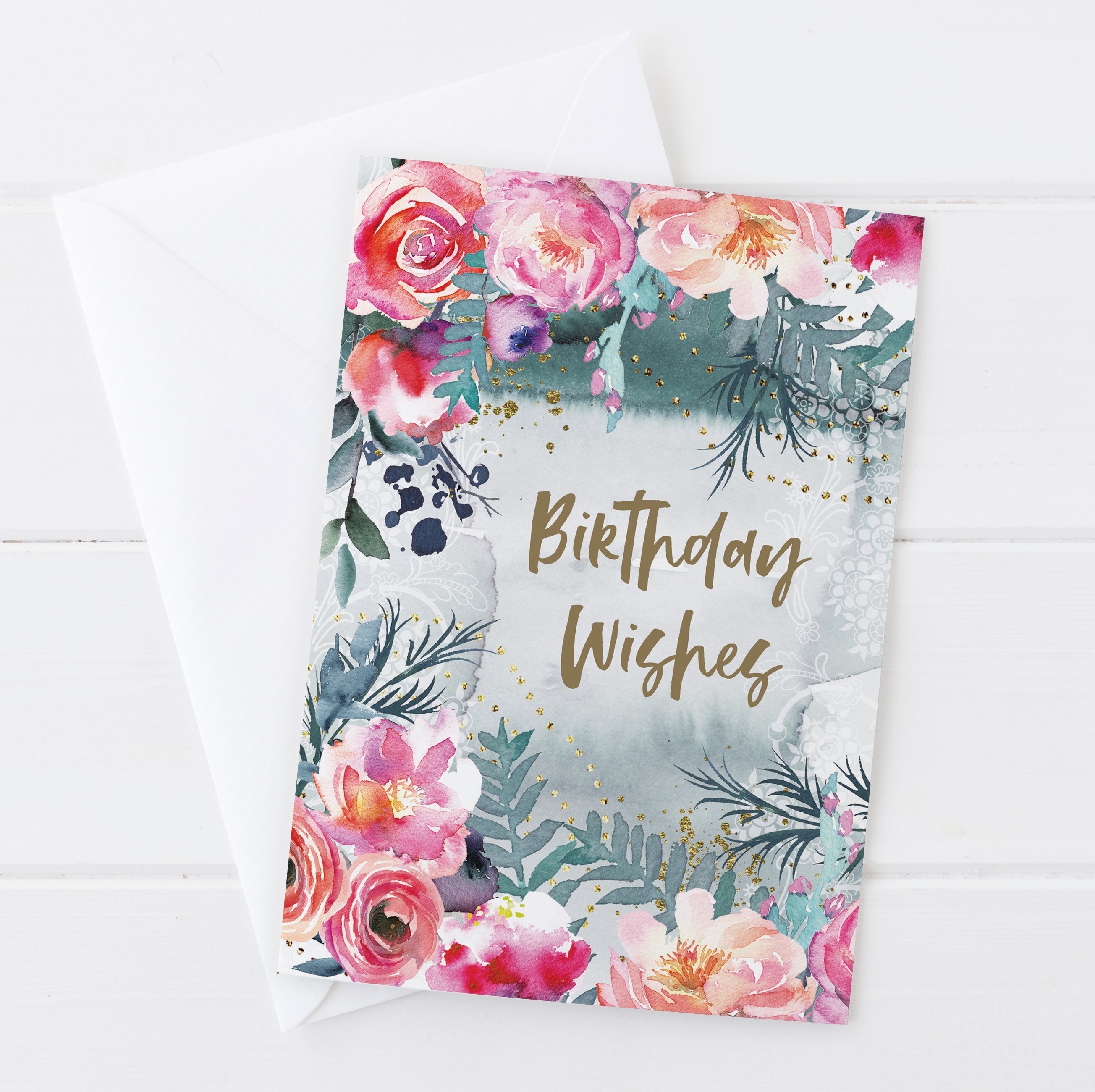 Birthday Wishes Flower Birthday Card | Natalie Ryan Design