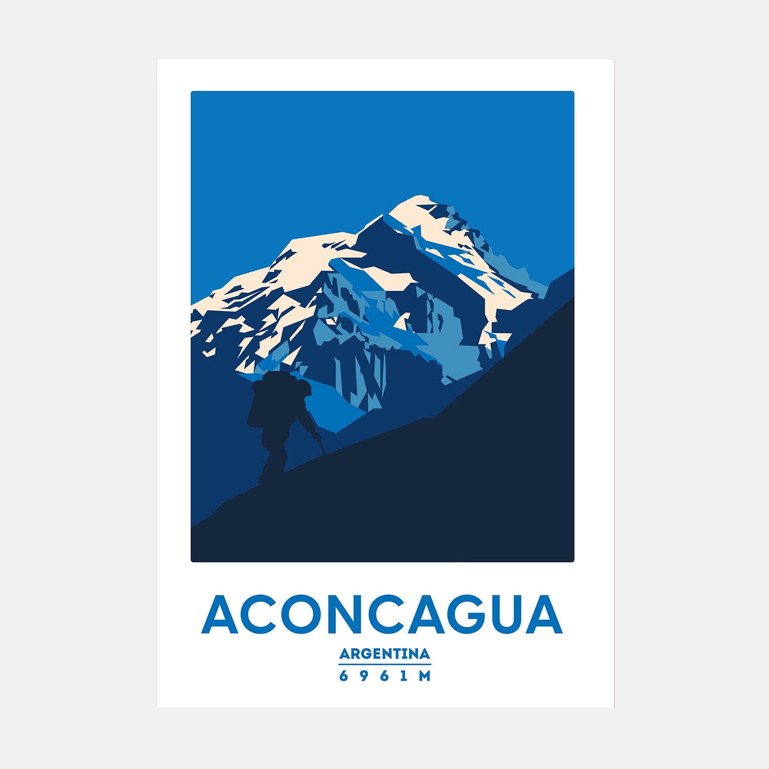 Aconcagua mountain art print