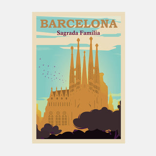 Barcelona Sagrada Família Travel Print