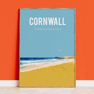 Buy Cornwall Constantine Beach art print