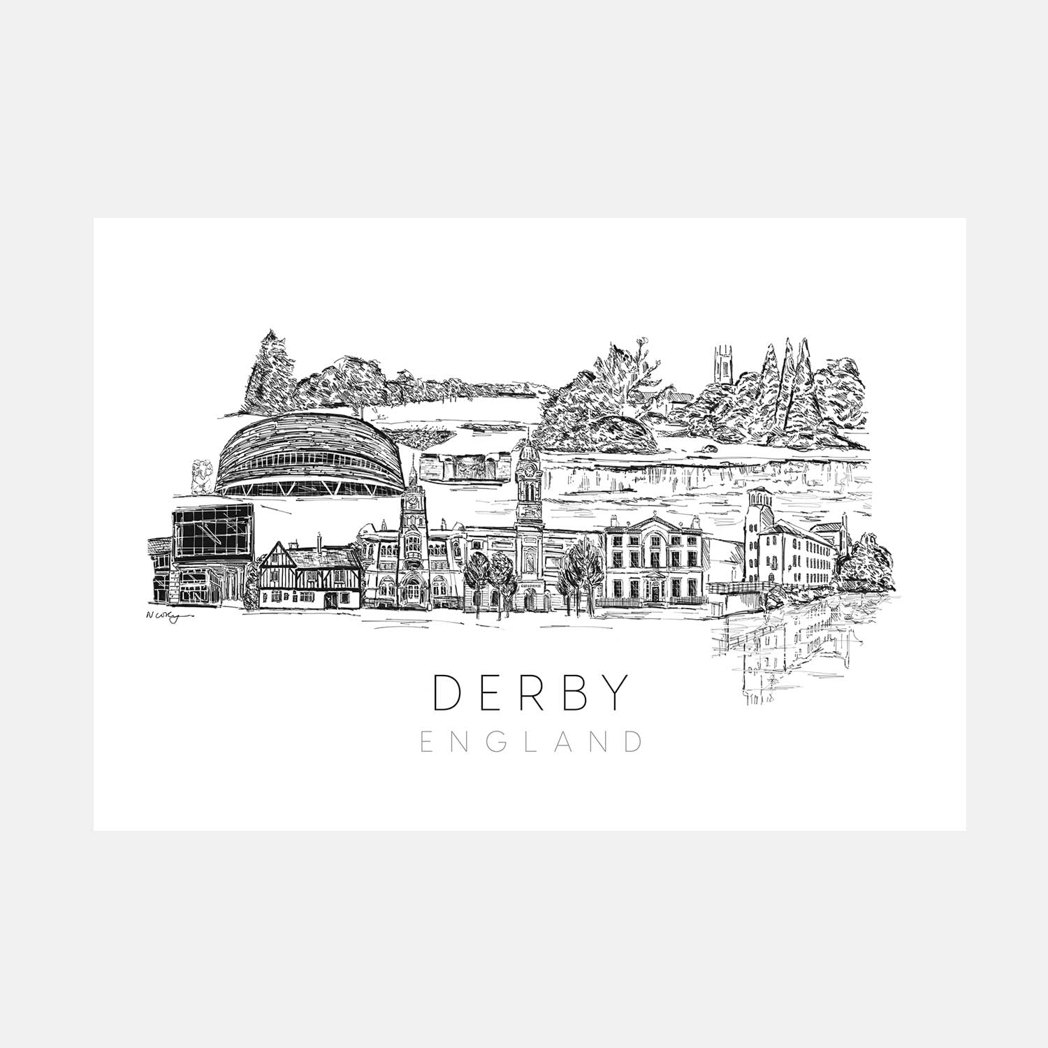 Derby art print