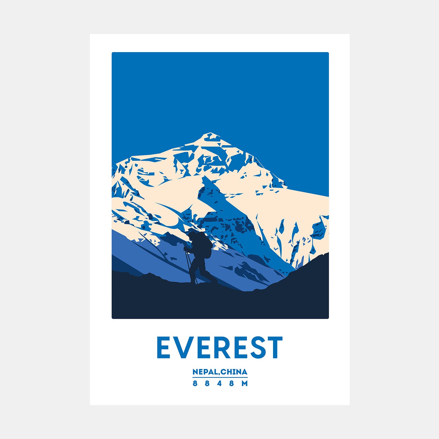 Everest Mountain Art Print