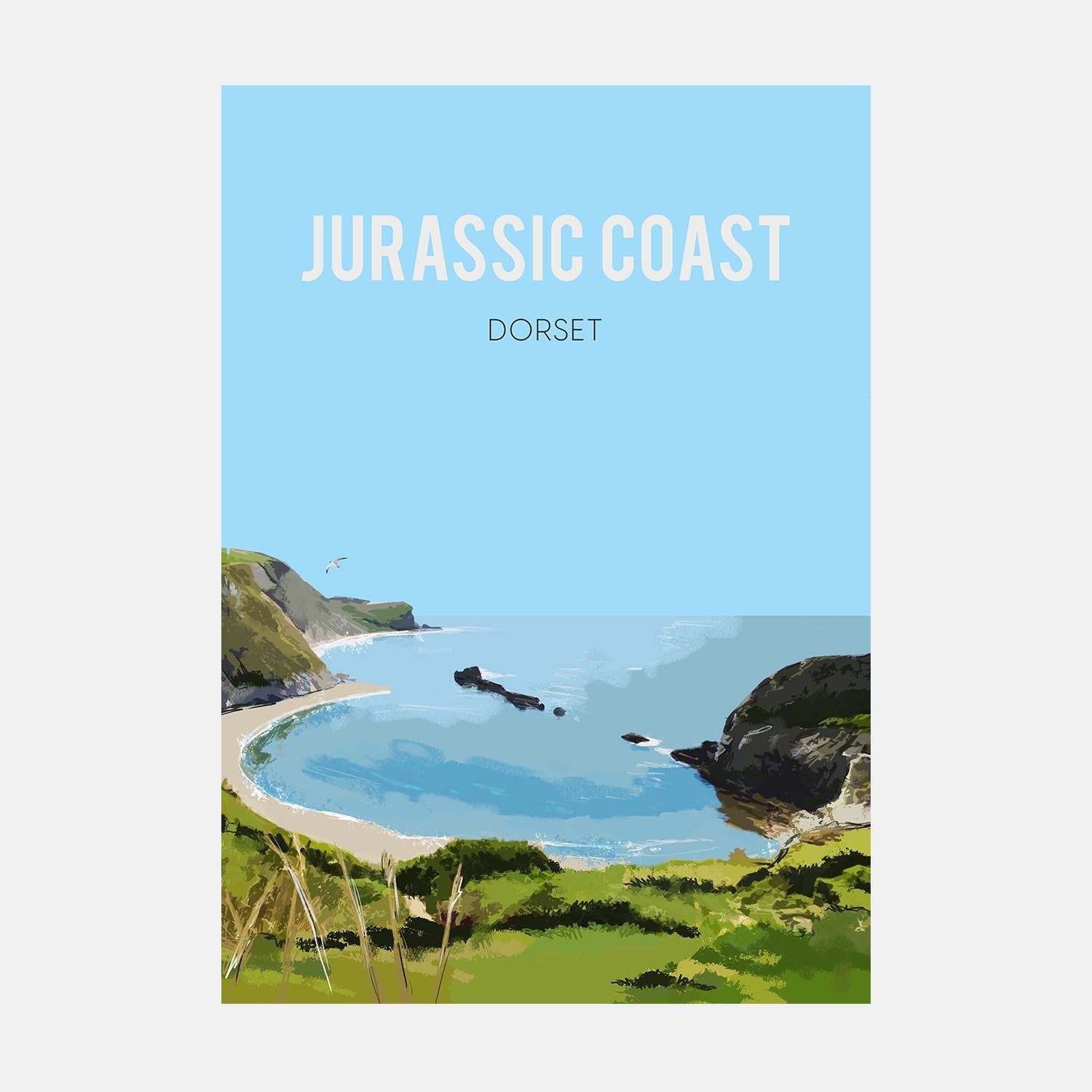 Jurassic Coast Dorset Art Print