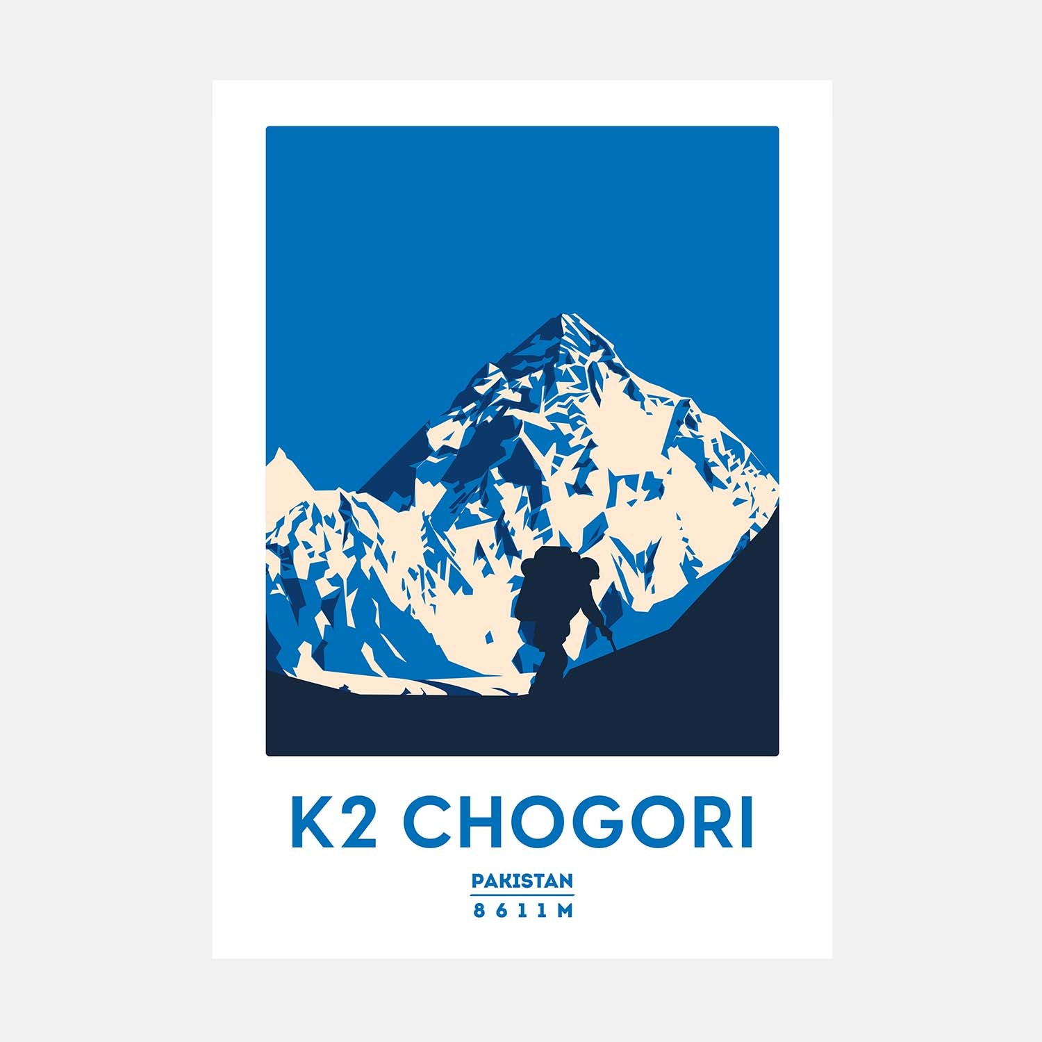 K2 Chogori Graphic Poster