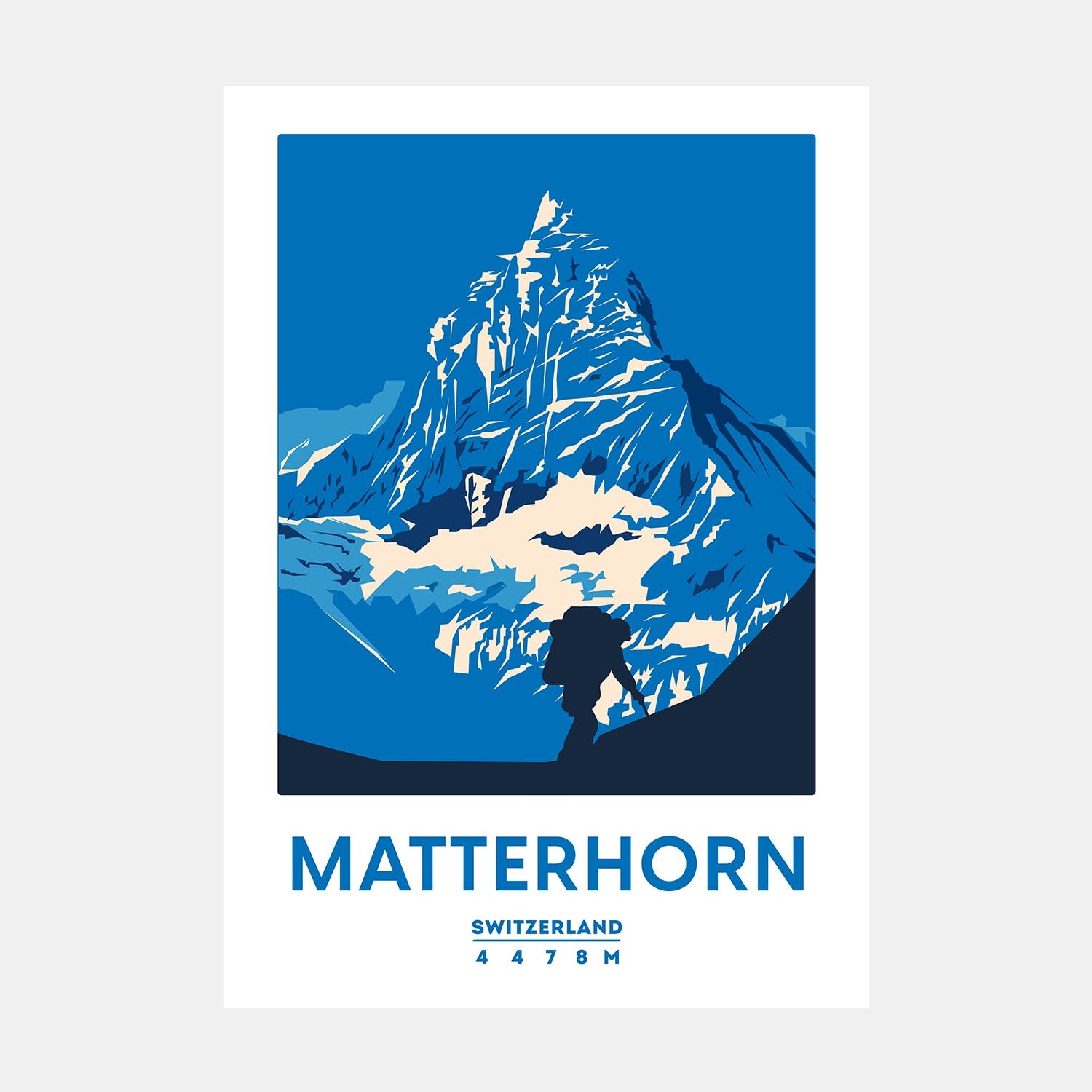 Majestic Matterhorn: A Swiss Alpine Mountain Art Print