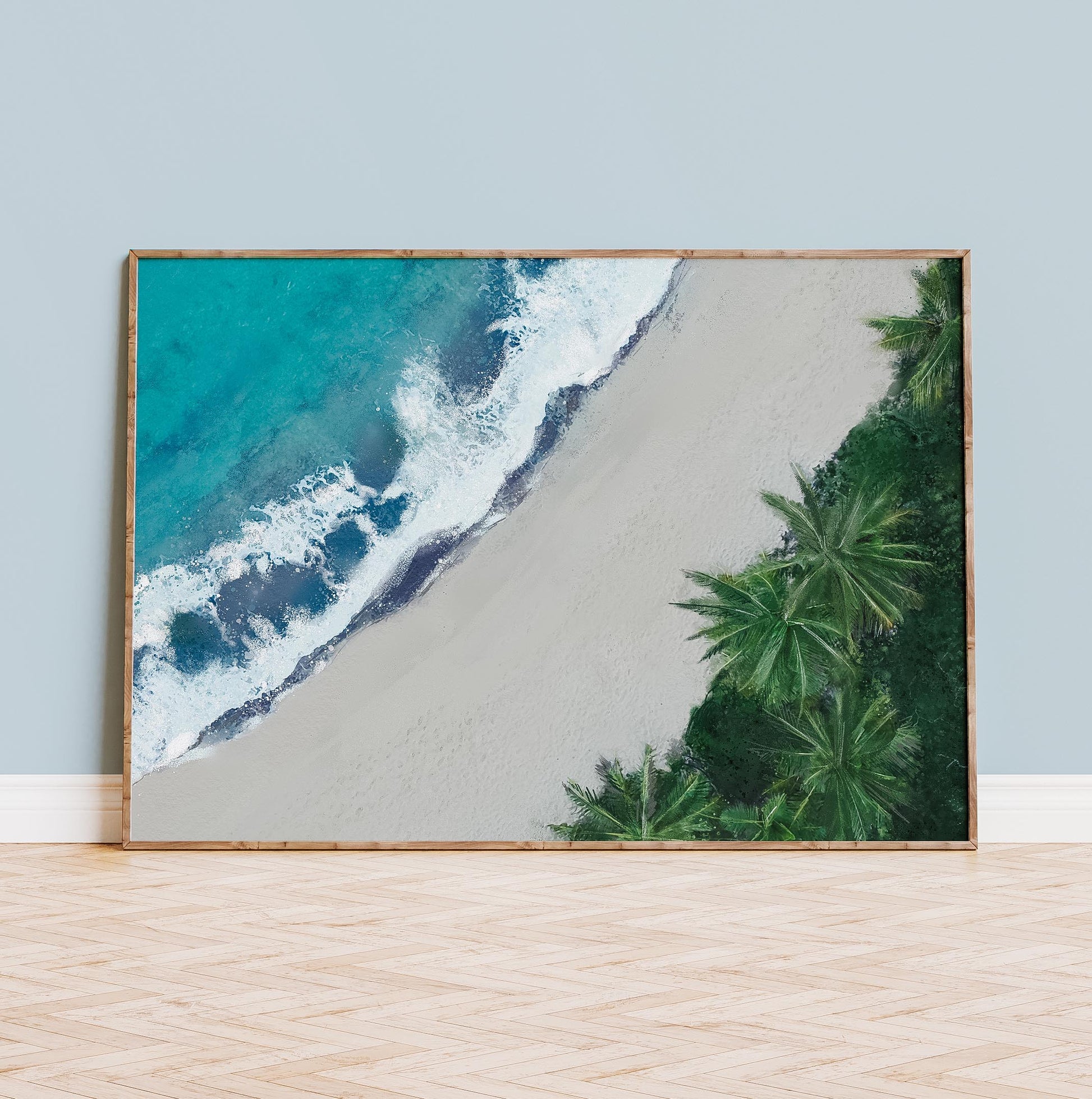 Buy Palm Ocean Art Print by Natalie Ryan