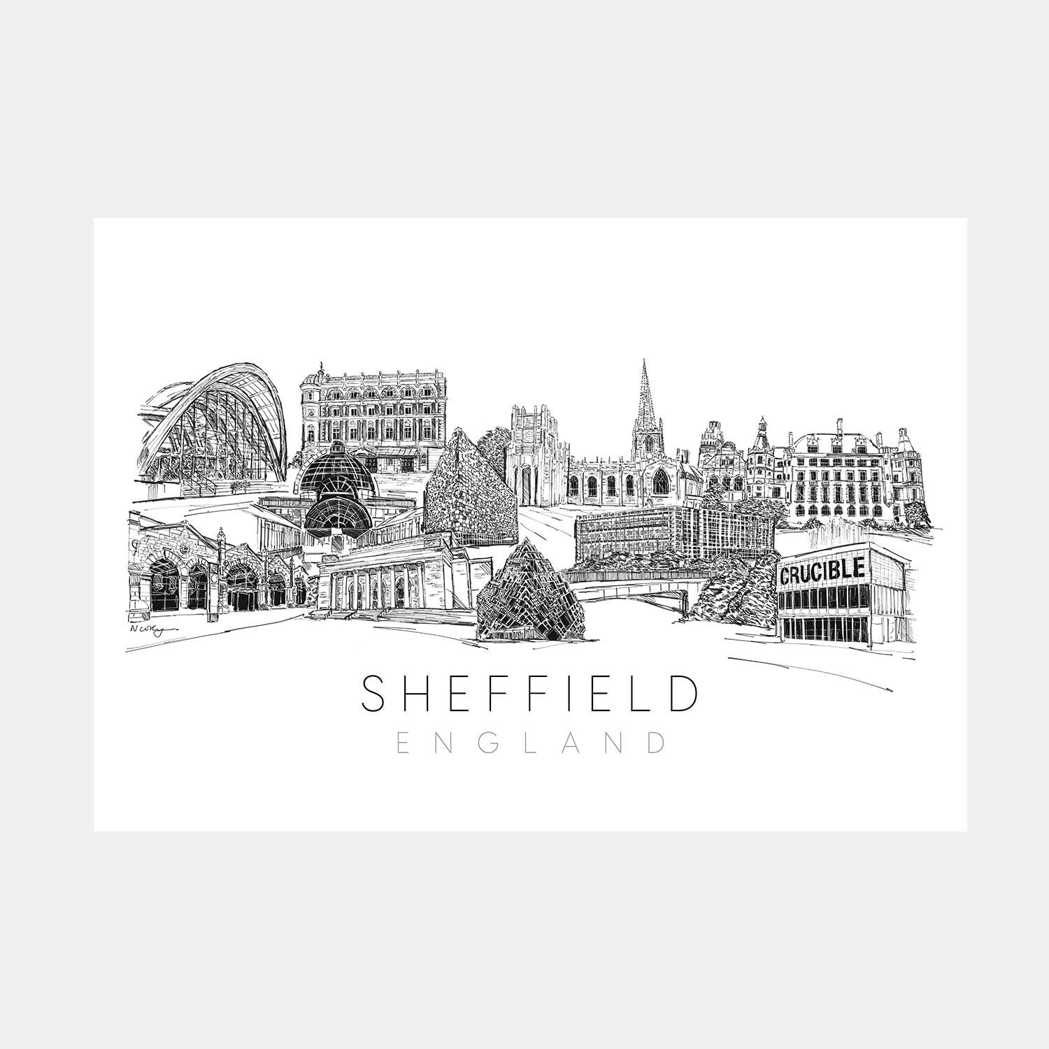 Sheffield Skyline Print