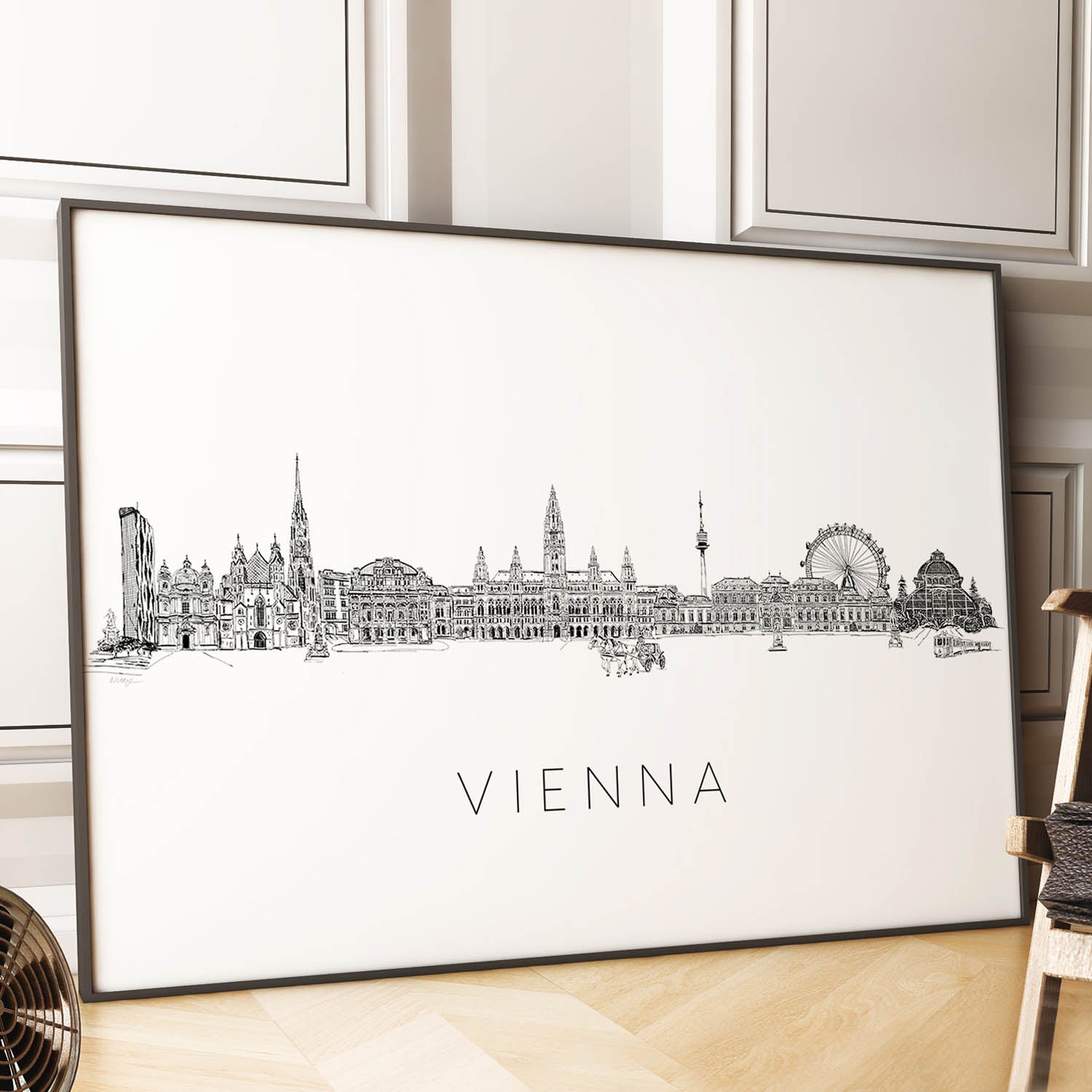 Austria Keepsake Gift | Vienna Skyline Print