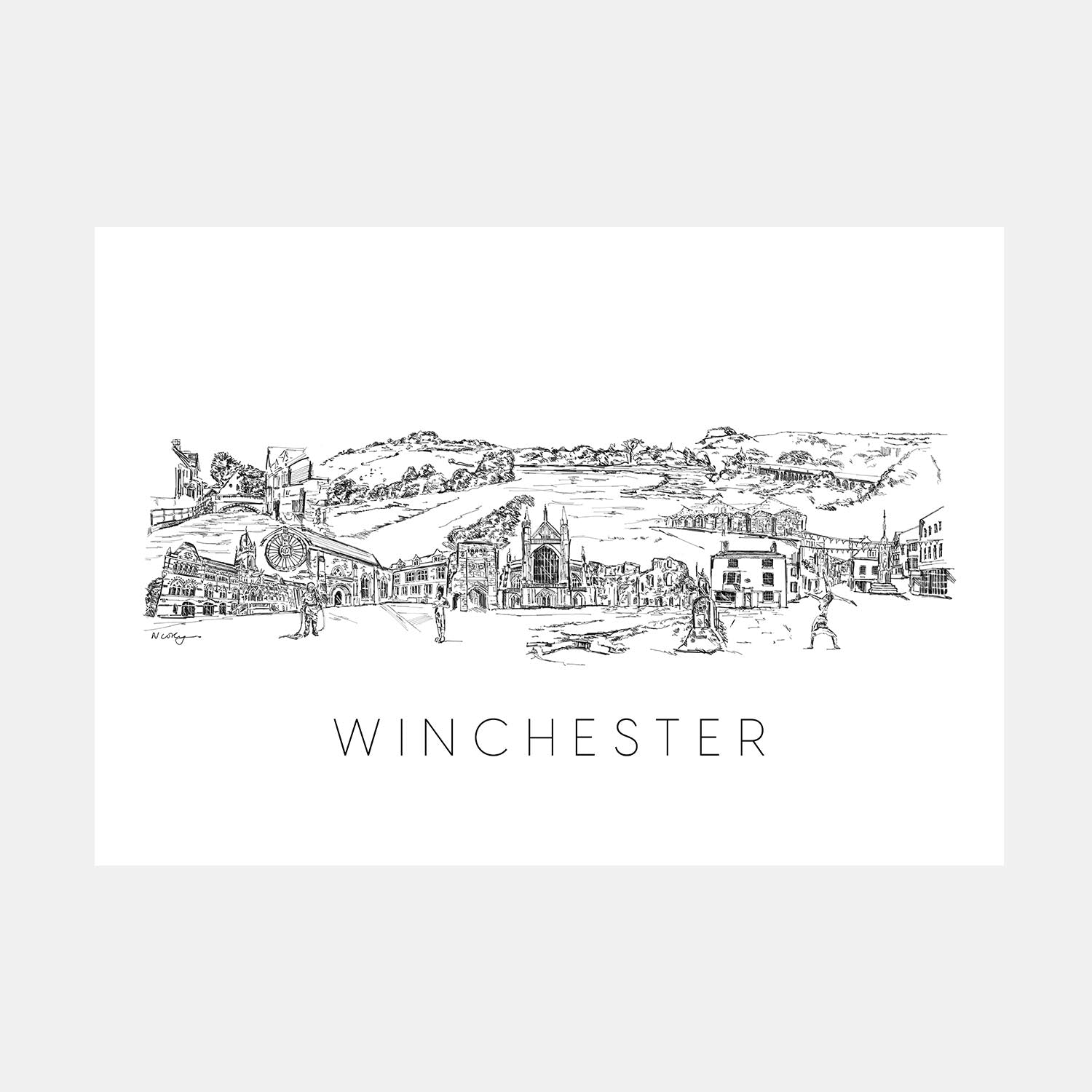 Winchester Skyline Print