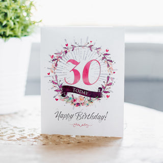Happy 30th Birthday Card | Natalie Ryan Design
