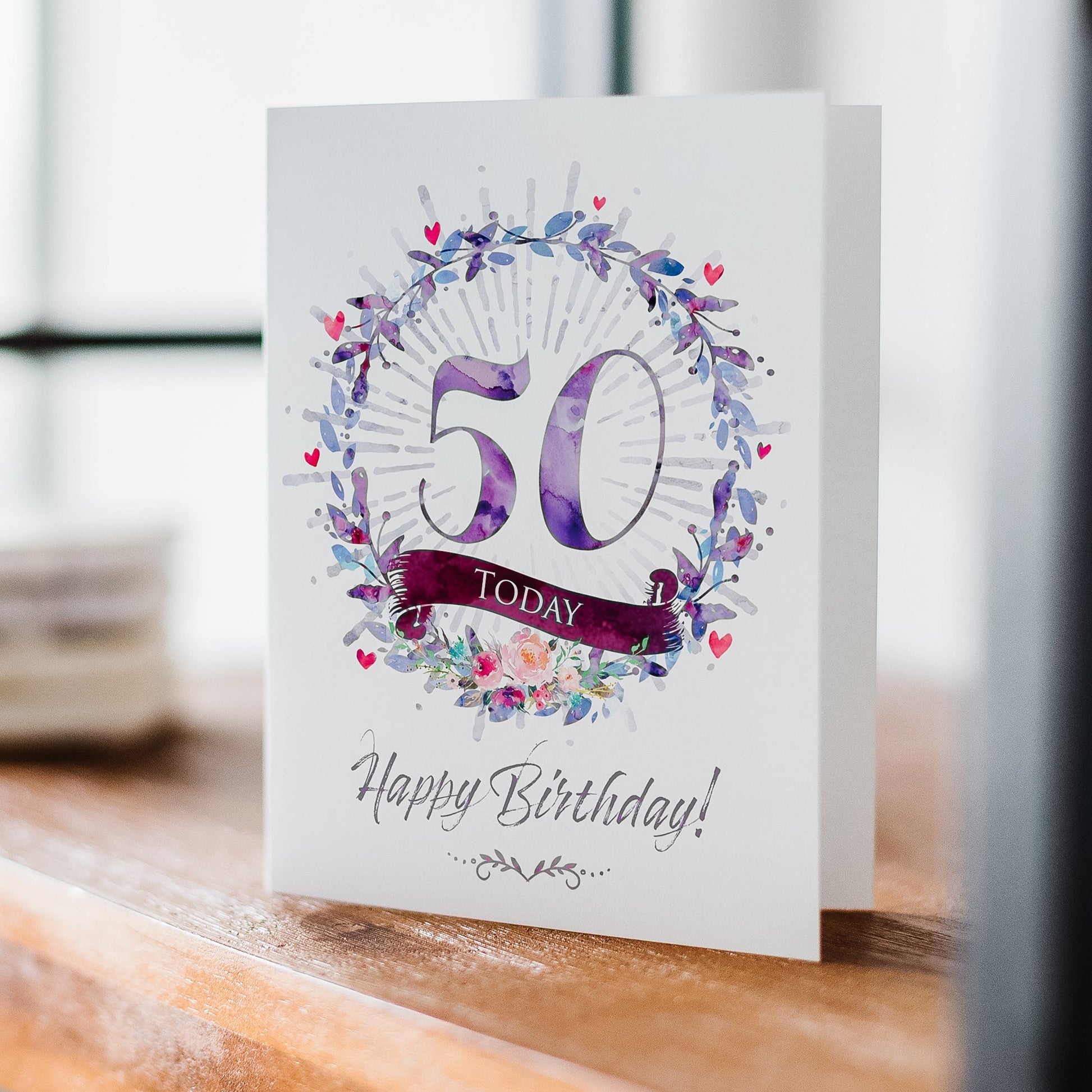 Happy 50th Birthday Card | Natalie Ryan Design