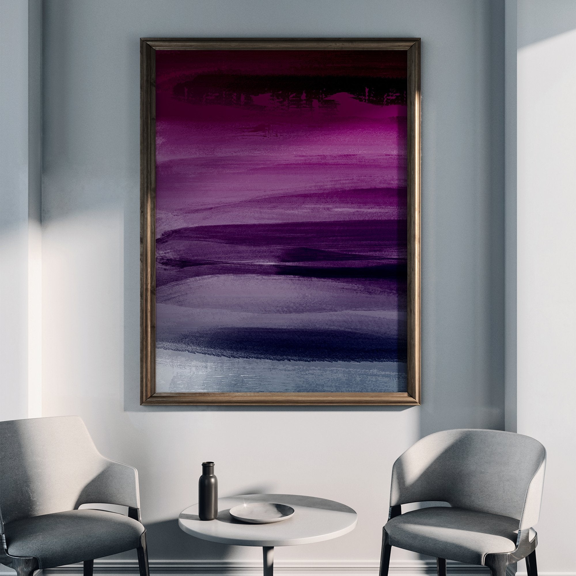 Abstract artwork purple