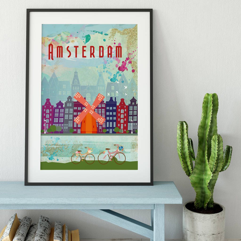 Amsterdam Travel Print - 0