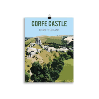 Corfe Castle Dorset art print - 3