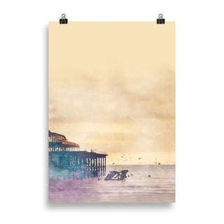 Brighton West Pier seascape art print