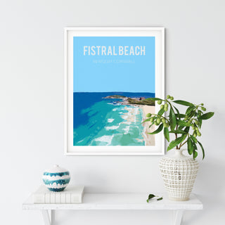 Fistral Beach Newquay Art Print - 2