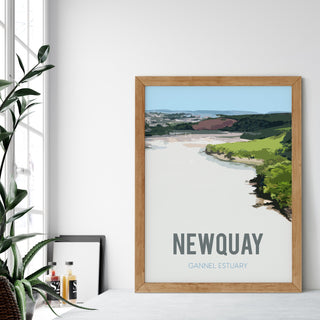 Gannel Estuary Newquay Art Print - 0
