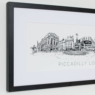 London Piccadilly Skyline Print