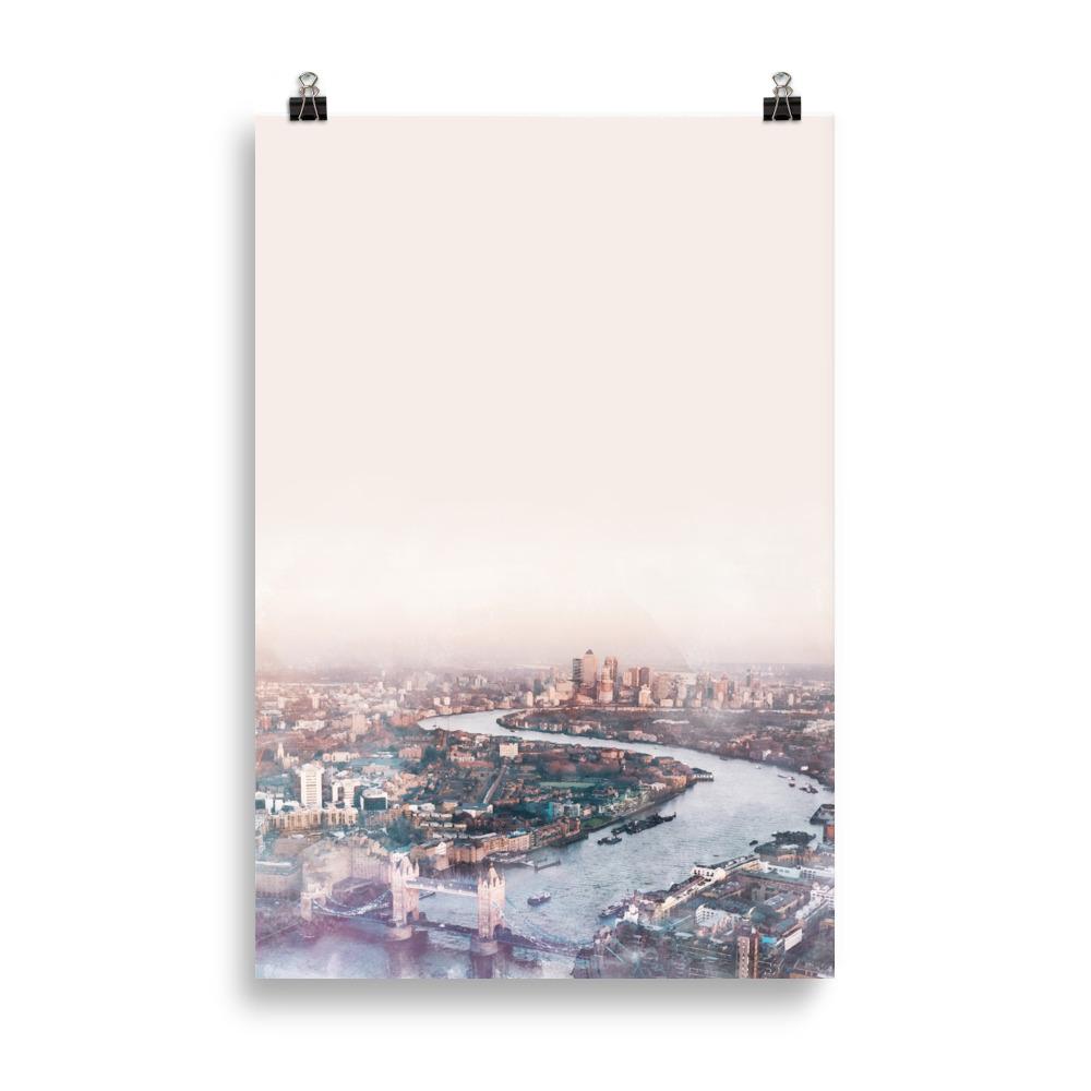 London seen from the air art print