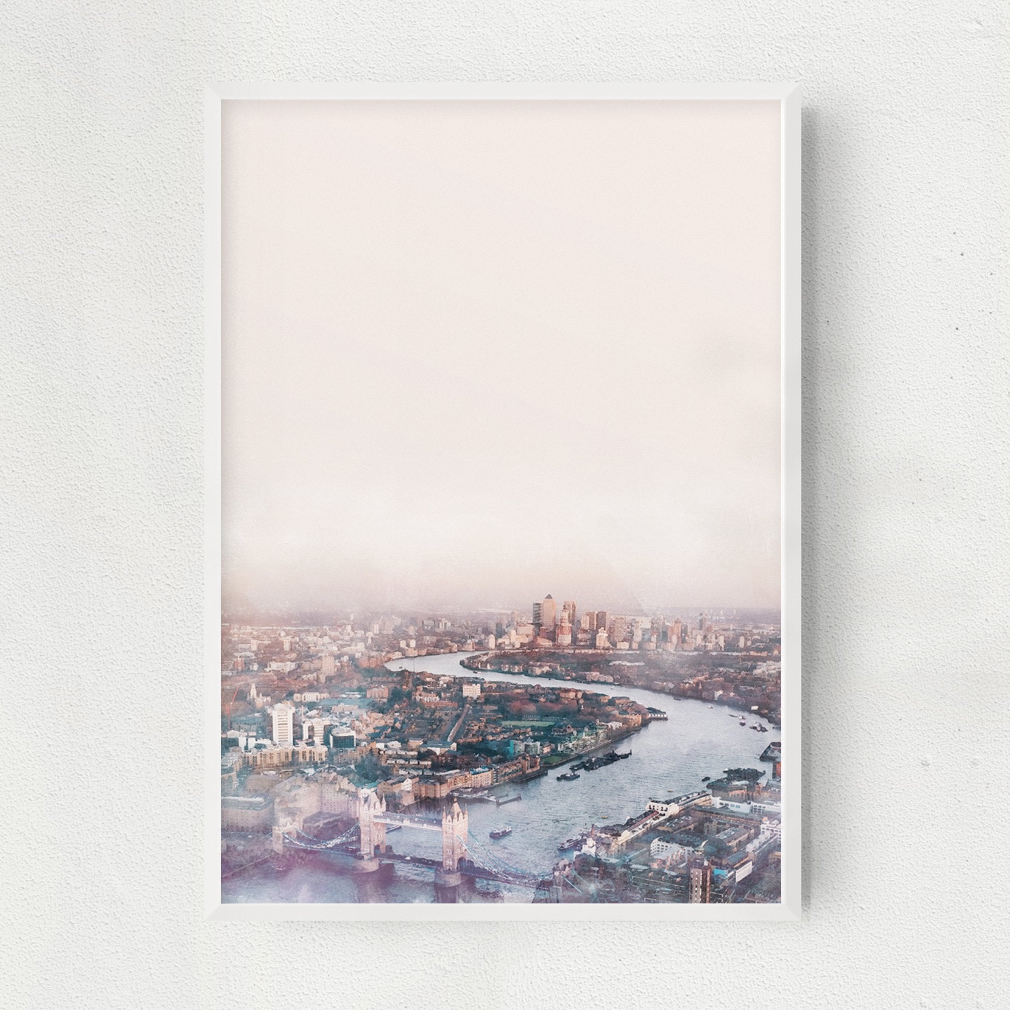 London seen from the air art print