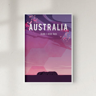 Ayers Rock travel poster - 4
