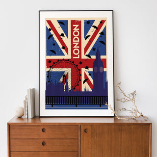 London Union Jack travel poster - 0