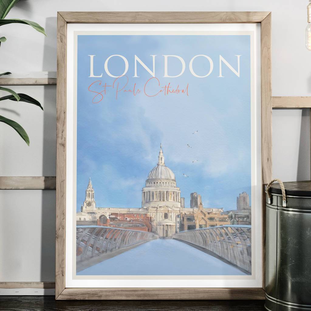 London St Pauls travel poster - 0