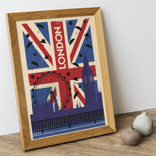 London Union Jack travel poster - 2
