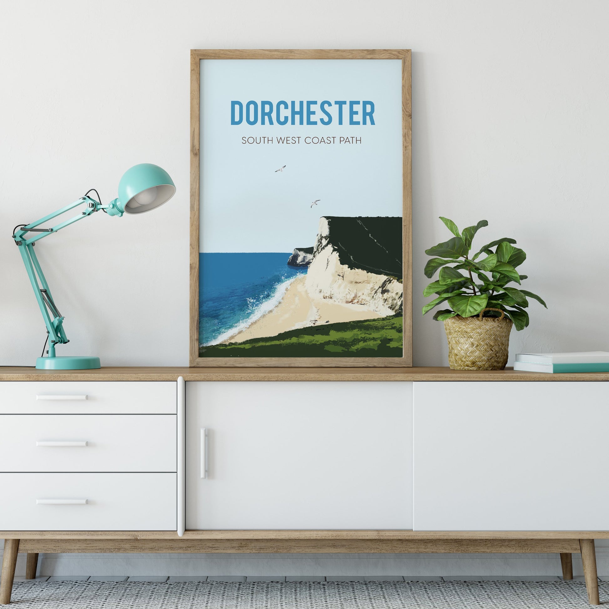 Dorchester Coastal Path Art Print - 0