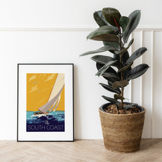 The South Coast Sailing fine art travel print