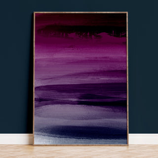 Abstract Art Print Purple