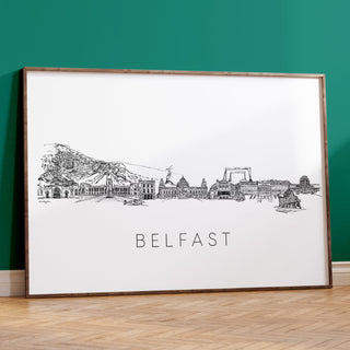 Belfast Skyline Art Print