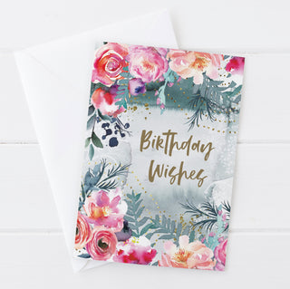 Birthday Wishes Flower Birthday Card | Natalie Ryan Design
