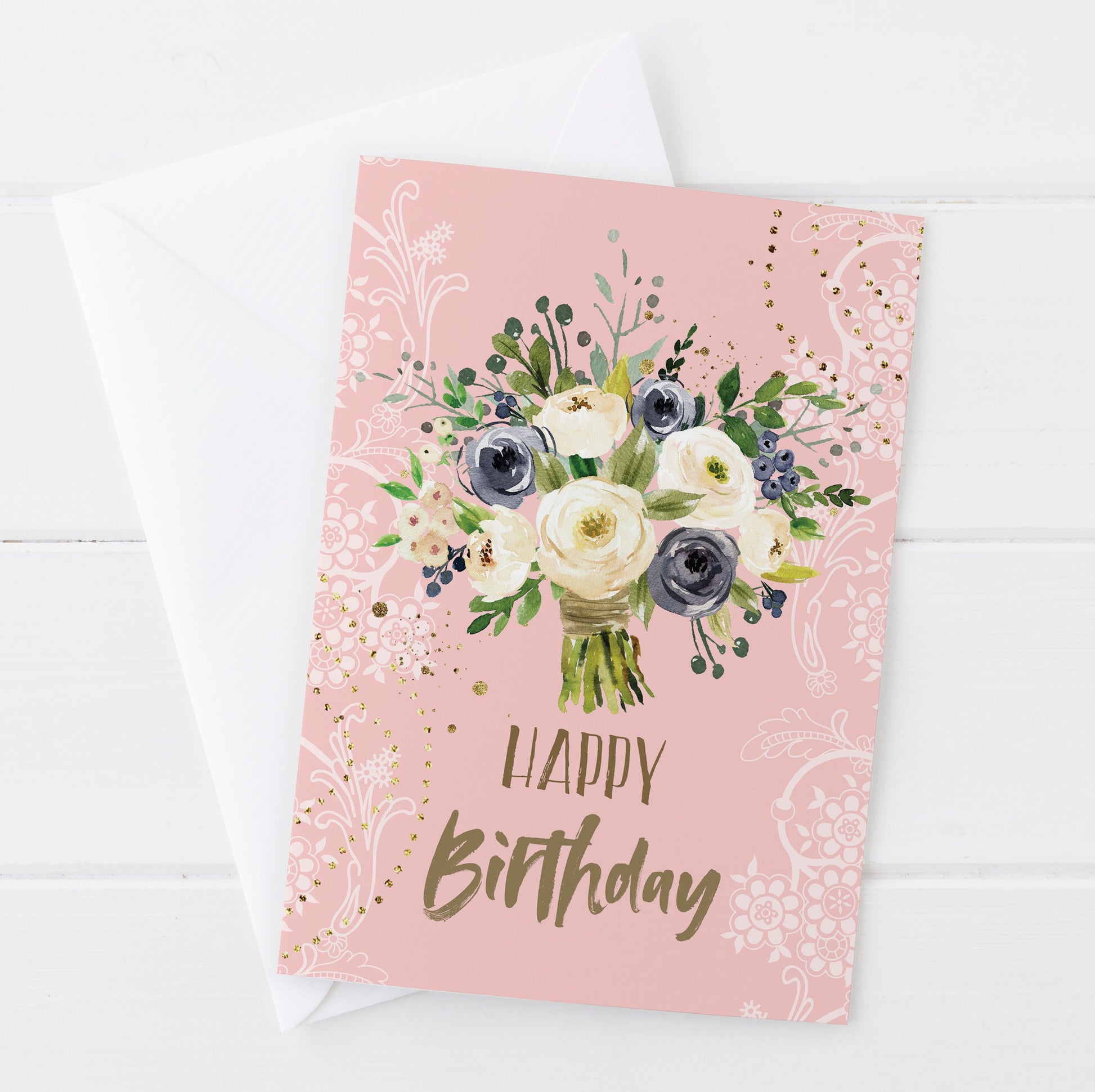 Floral Bouquet Birthday Card | Natalie Ryan Design