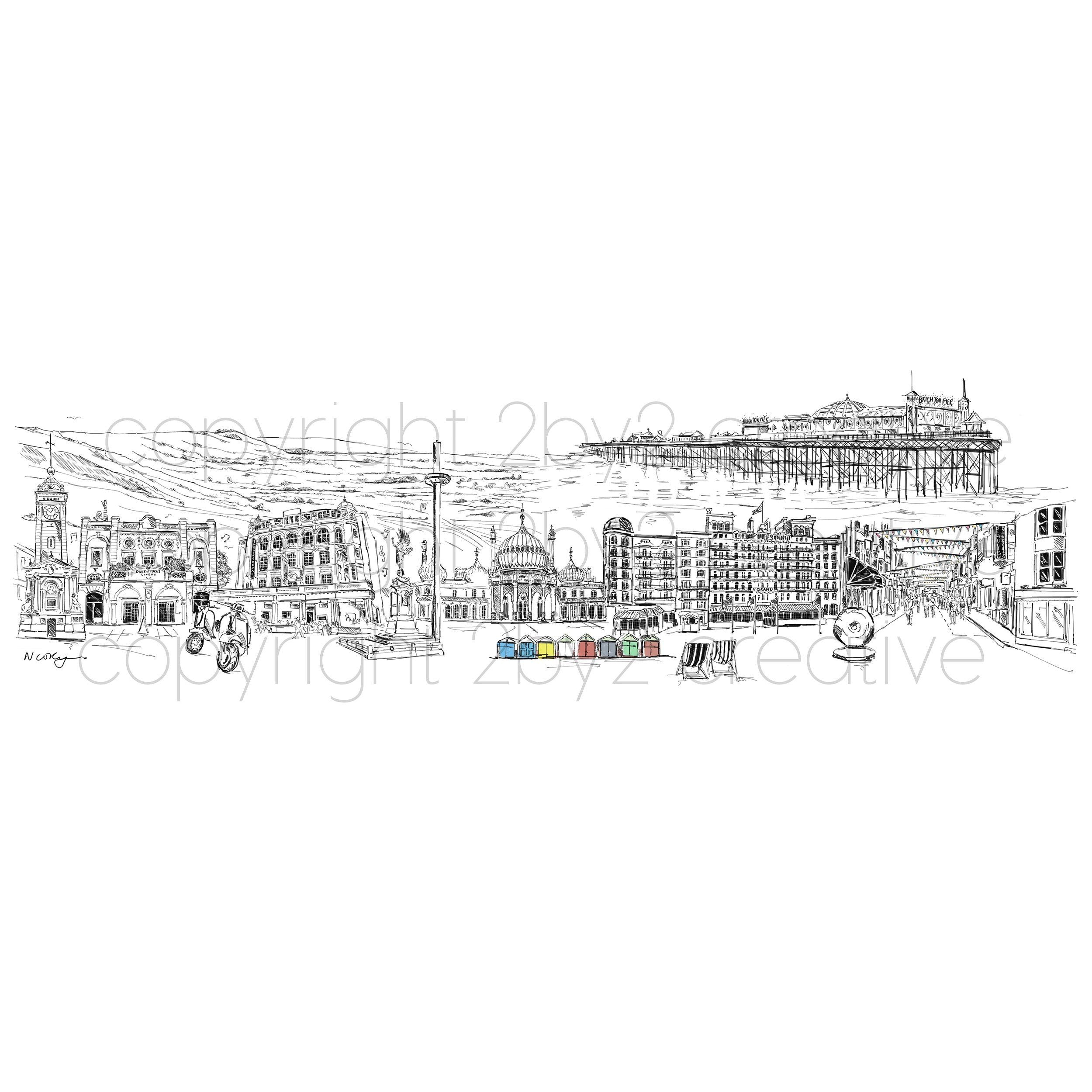 Copy of Brighton Skyline Print | Natalie Ryan Design