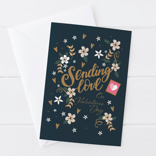 Sending Love On Valentines Day Card | Natalie Ryan Design
