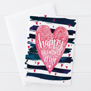 Heart Themed Valentines Day Card | Natalie Ryan Design