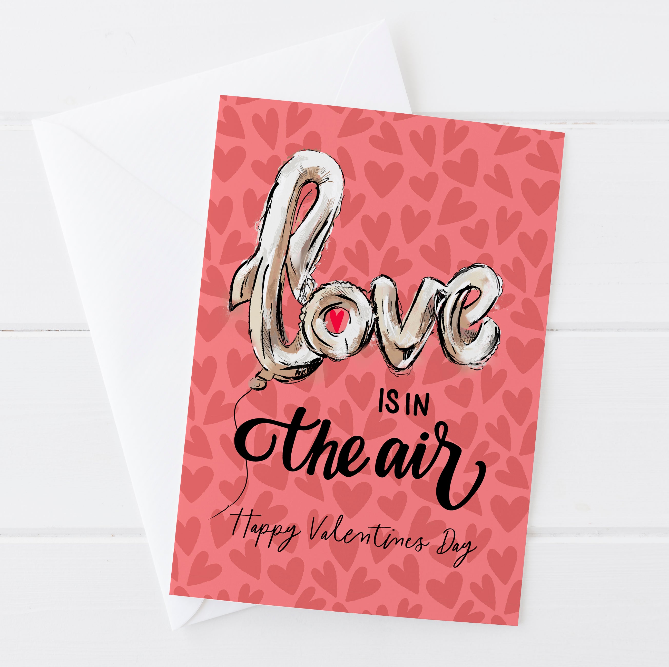 Love is in the air Valentine's Day Card | Natalie Ryan Design