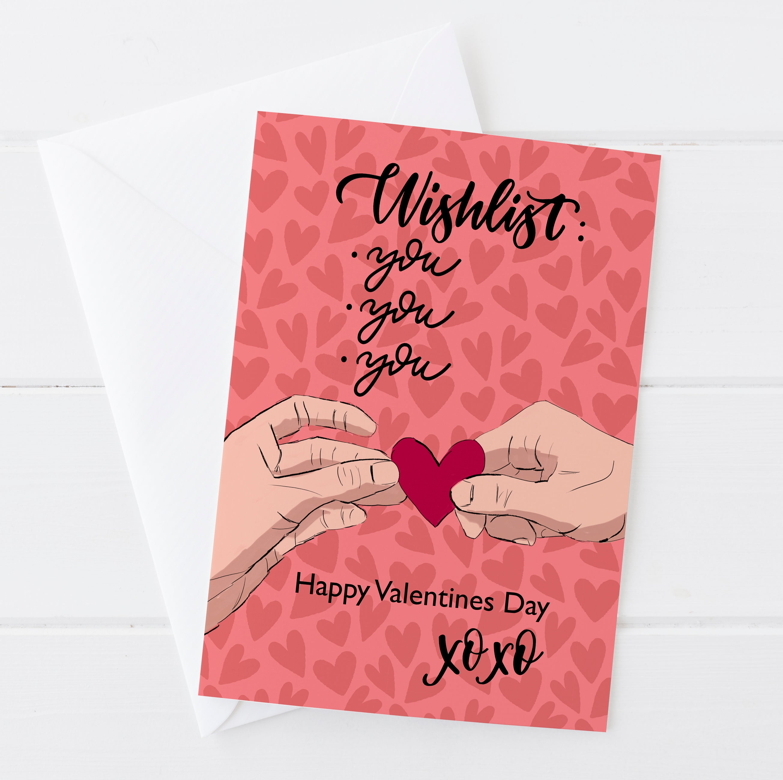 Wish List Happy Valentines Day Card | Natalie Ryan Design