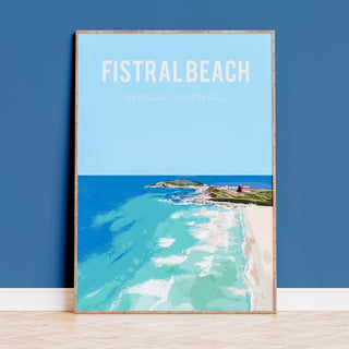 Buy Fistral Beach Newquay Art Print