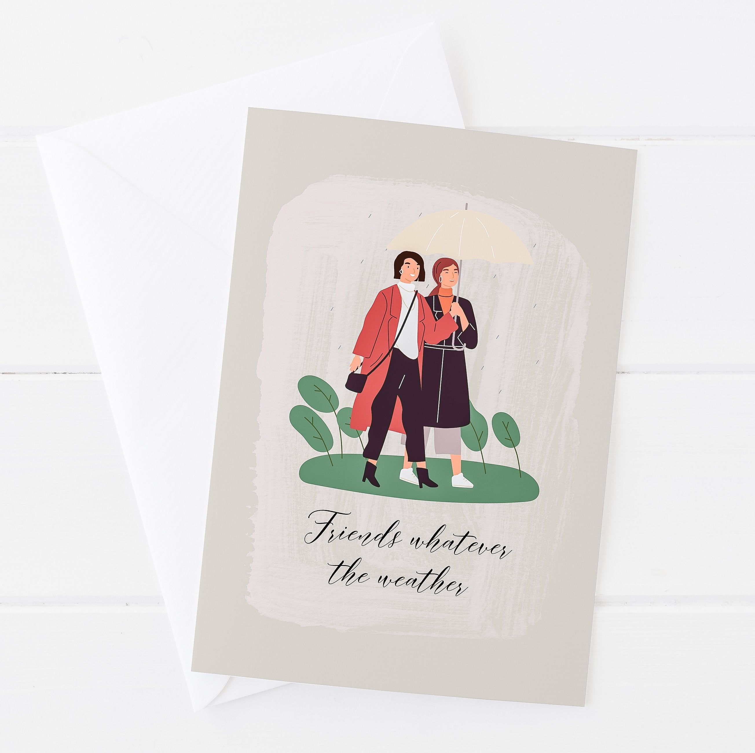 Friends Whatever the Weather Greeting Card | Natalie Ryan Design
