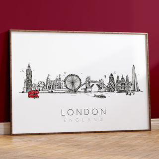 London Skyline Art Print | Quick Delivery