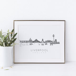Liverpool skyline print | Natalie Ryan Design