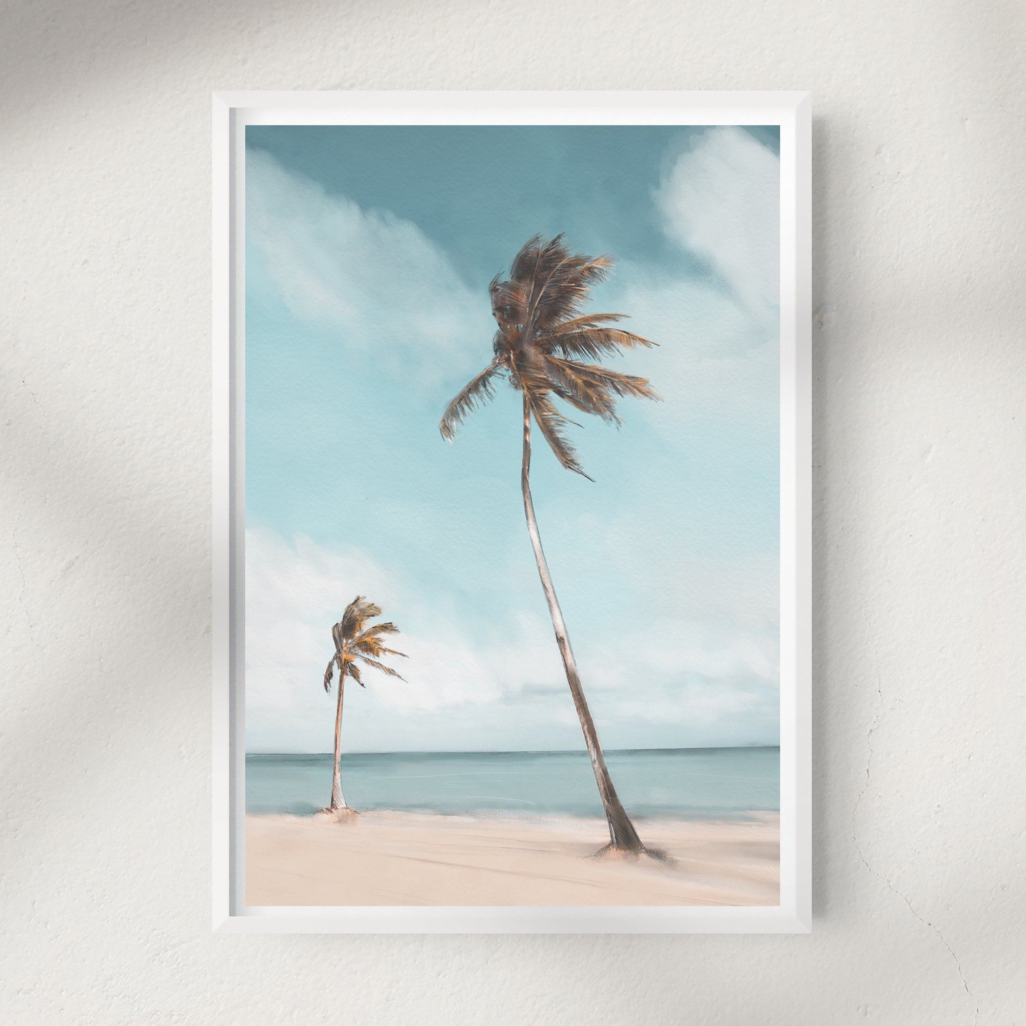 Palm trees art print - 2