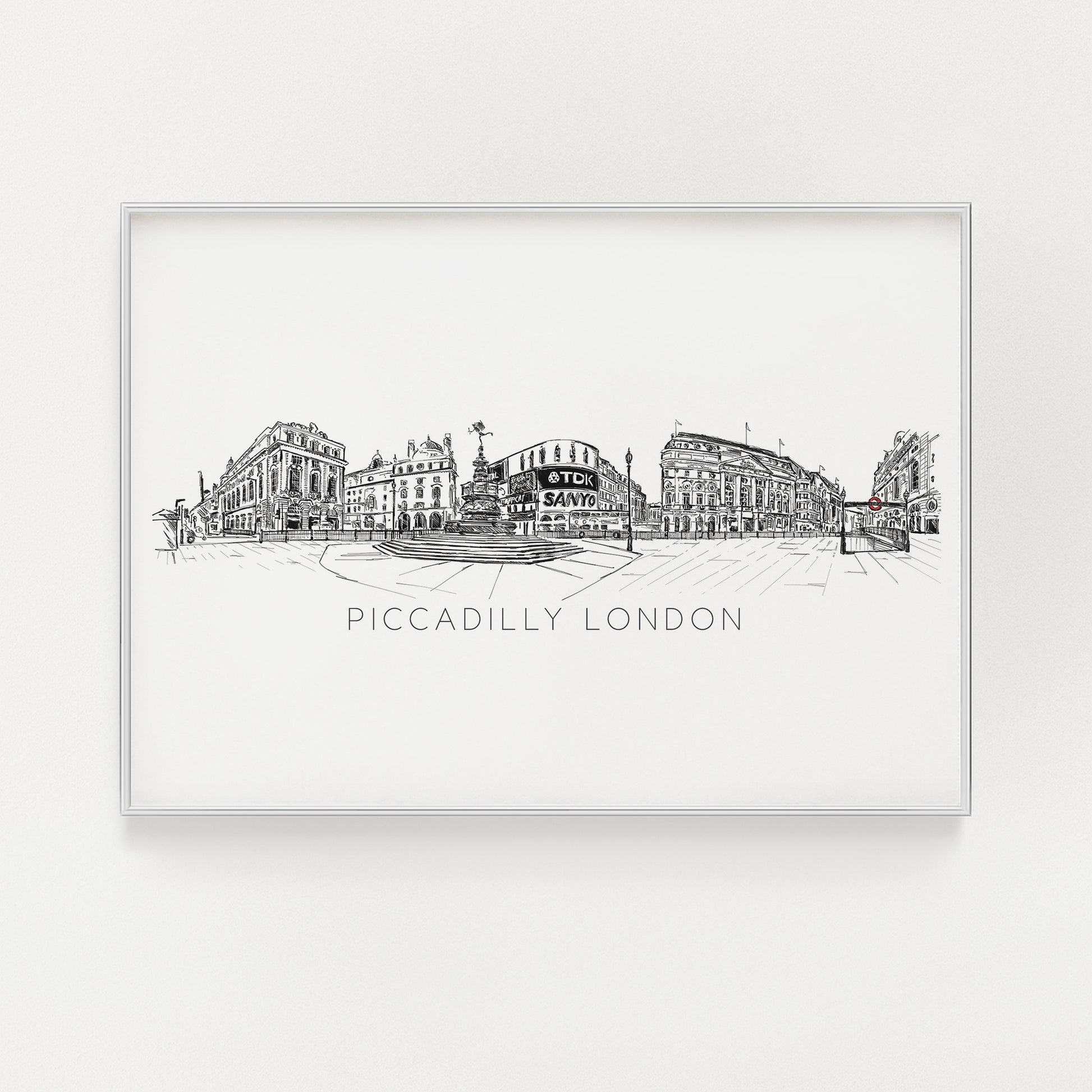London Piccadilly Skyline A3 | Natalie Ryan Design