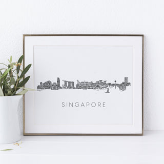 Singapore skyline print | Natalie Ryan Design