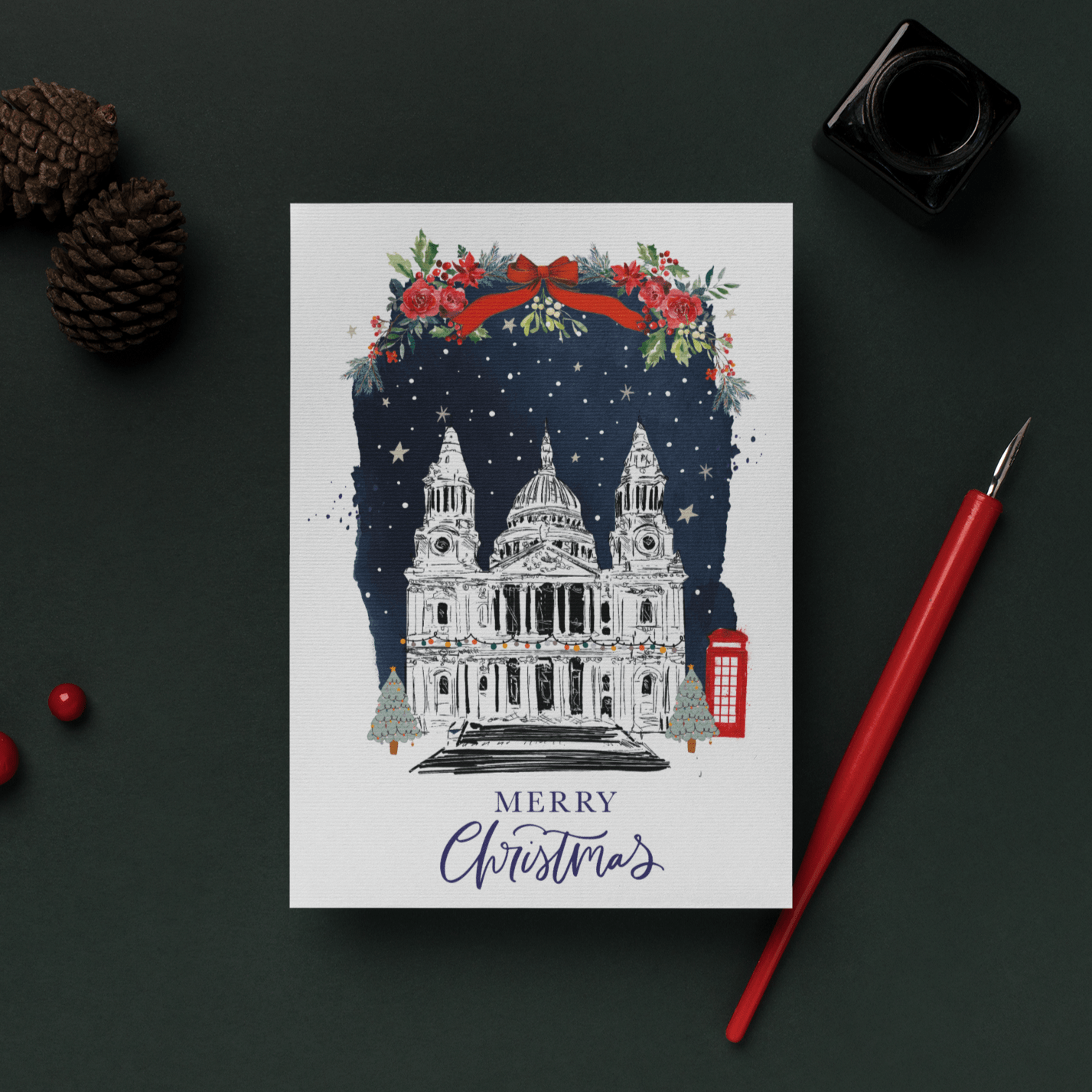 St Pauls London Christmas Card